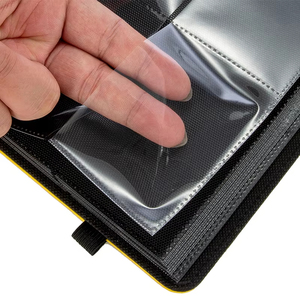 360 công suất lớn PU <span class=keywords><strong>PVC</strong></span> Pet Vàng <span class=keywords><strong>PVC</strong></span> giao dịch thẻ chất kết dính với 9 túi tay áo cho Máy Photocopy chủ và thẻ trò chơi thư mục - Product Image 4