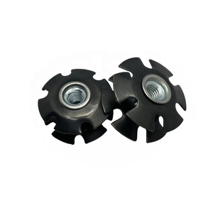 Chất lượng cao tùy chỉnh Hợp kim nhôm Tai nghe ống nối vuông ren chèn cho ống thép End Sao <span class=keywords><strong>NUT</strong></span> - Product Image 1