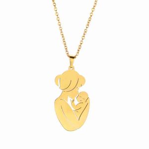 Collar de acero inoxidable chapado en oro de 18 quilates, letra grabada personalizada, regalo del Día de la madre para niños y niñas, familia para regalo de Acción de Gracias - Product Image 5