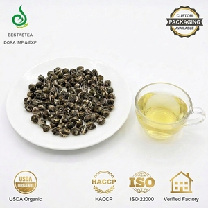 Thé vert en vrac parfumé au jasmin, boules de thé au jasmin <span class=keywords><strong>Dragon</strong></span> Pearl faites à la main, fraîchement cuite à la vapeur, vente en gros - Product Image 1
