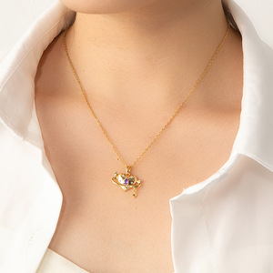 Collana con Ciondolo Affascinante in Acciaio Inossidabile 2025 con Catena Geometrica - Product Image 6