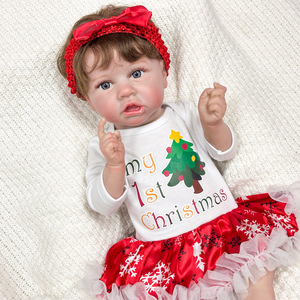 Muñeca Reborn Adorable de Vinilo de Alta Calidad, Muñeca de Moda con Vestido Navideño, Gran Venta 2026 - Product Image 3