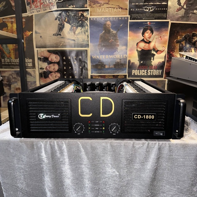 Ca20 Upgraded CD-1800 Pro Audio Large Capacity High Power Aluminum Shell Hi-Res Audio Amplifier 2ch 8ohms 2000W for All Speakers