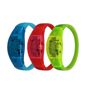 Pulsera de Silicona Acrílica con Luz LED Activada por Voz Personalizada, Pulsera Brillante para Conciertos y Festivales de Música - Product Image 1