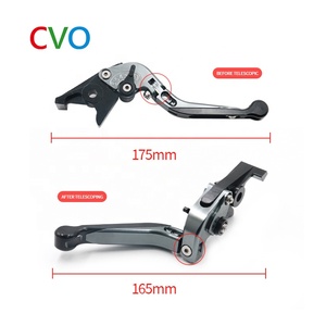 CVO-mango de <span class=keywords><strong>freno</strong></span> para motocicleta <span class=keywords><strong>KTM</strong></span> DUKE 250, mango de aleación de aluminio con ajuste de forma de cuerno de ganado - Product Image 6