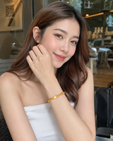 Bracelet unisexe en laiton plaqué or 24 carats, style punk, chaîne torsadée queue de renard 6 mm, cadeau