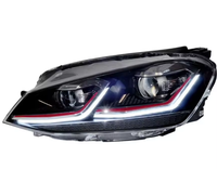 WELIFTRICH Faros Delanteros LED de Alta Calidad 6000K 8000 Lúmenes 12V 70W para Golf 7 Mk7 2013-2016 Plug and Play 1 Año de Garantía