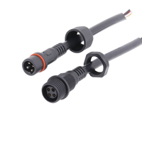 4PIN étanche plastique rond PVC femelle panneau monté M19 4Pin Led connecteur IP65 personnalisé fils terminaux extrémité de câble