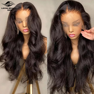 Lavish Beauty Hair HD Lace Front Wig,virgin Cuticle Aligned Human Hair Full Lace Wig,13x4 Lace Frontal Wig for <b>Black</b> Women <b>Long</b> - Product Image 3