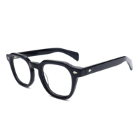 Nouvelles lunettes de vue unisexes rétro de luxe, monture en acétate faite à la main, lunettes d'ordinateur avec motif animal pour hommes