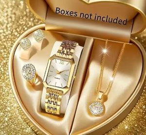 Nuevo Reloj de Cuarzo para Mujer, Diseño Cuadrado, Correa de Acero Inoxidable Personalizada, Estilo Lujoso, Regalo Perfecto para Dama - Product Image 2