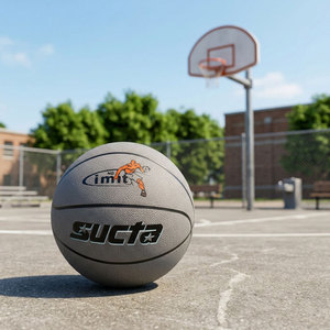 Pallone da Basket <span class=keywords><strong>Professionale</strong></span> di Alta Qualità Personalizzabile Misura 7 Ufficiale per Allenamento e Competizione - Product Image 6