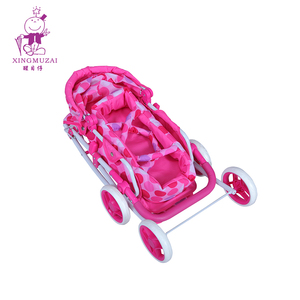 Pink Soft Fabric Kids Stroller Firm Metal Frame Children <strong>Carrier</strong> Convenient Mount <strong>Baby</strong> Pram - Product Image 2