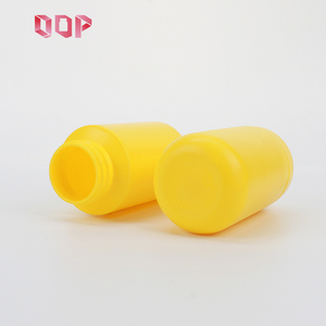 Flacon jaune personnalisé de 170 ml pour emballage pharmaceutique, pot à pilules en plastique HDPE pour produits de santé avec bouchon à vis - Product Image 3