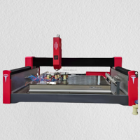 Centro de Mecanizado CNC Automático de 3 Ejes para Vidrio y Piedra, 4000x2000mm, para Corte, Perforación, Pulido y Rectificado de Bordes