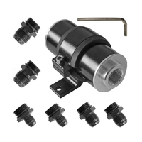 Kit de filtre à carburant en ligne à haut débit 9MM AN6-AN8-AN10 Noyau de filtre en acier inoxydable Boîtier en aluminium pour moteurs de course automobile