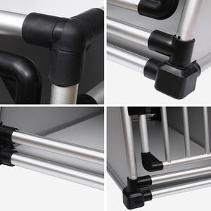 กรงสุนัขรูปทรงสี่เหลี่ยมคางหมูที่ใส่สัตว์เลี้ยงทำจากอลูมิเนียมอัลลอยทนทานต่อการสึกหรอทำความสะอาดกรงสัตว์เลี้ยงได้ง่าย - Product Image 3