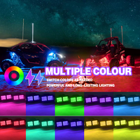 Lumière LED RGB à 4 pods contrôlée par application, lumière RGBW pour roche, lumière LED RGB étanche pour le dessous de caisse de camion, voiture, VTT, lampe de châssis