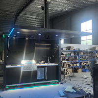 Cuisine extérieure modulaire luxueuse en acier inoxydable 304 préfabriquée, résistante aux intempéries, avec barbecue intégré