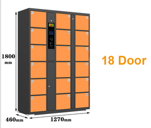 Casier de rangement métallique en libre-service pour centre commercial avec serrure électronique, armoire intelligente en acier à 12 portes pour bagages de salle de sport - Product Image 4