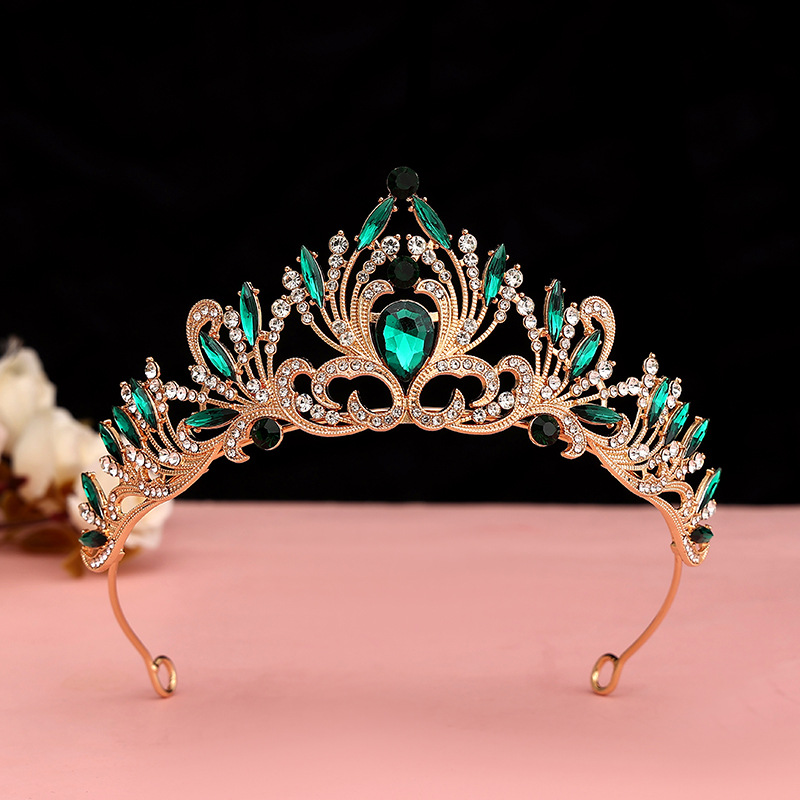 Tiara Con Fiori E Strass Per Compleanno – Diadema Regina Oro Rosa – Per Donne E Ragazze - 6