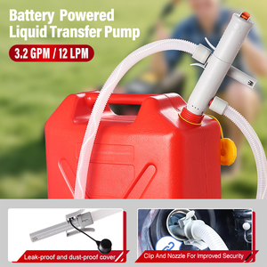 Pompe de transfert de carburant portable à batterie avec capteur d'arrêt automatique, tuyau de 51 pouces, en plastique, OEM ODM, 3,2 GPM, pour station-service - Product Image 5