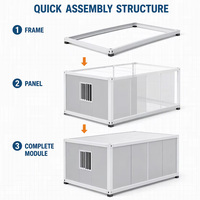 Maison modulaire préfabriquée à prix d'usine avec salle de bain, assemblage rapide, maison mobile, maisons préfabriquées, maisons modulaires en kit
