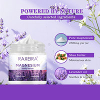 Crème Corporelle au Magnésium et à la Lavande Marque Blanche – Nourrissante, Hydratante, Relaxante, Favorisant le Sommeil, Absorption Rapide, Hydratant Corporel