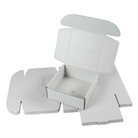 Nouveau design de gros avec logo personnalisé Promotion Boîtes d'expédition blanches en carton ondulé pour le visage avec porte-cadeau Boîte d'emballage en papier avec logo personnalisé