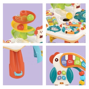 โต๊ะเรียนดนตรีสำหรับเด็กทารก,ของเล่นประสาทสัมผัสแบบมอนเตสซอรี่พร้อมลูกบอลกลิ้งออกกำลังกายโต๊ะเล่นกิจกรรมมอเตอ<span class=keywords><strong>ร์</strong></span>ละเอียด - Product Image 5