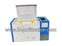 Medidor de Voltaje de Ruptura (BDV) para Aceite de Transformador Hopu HJT con Pantalla LCD a Color, 100KV, ASTM D877, Modelo de Suelo, 200W, AC220V