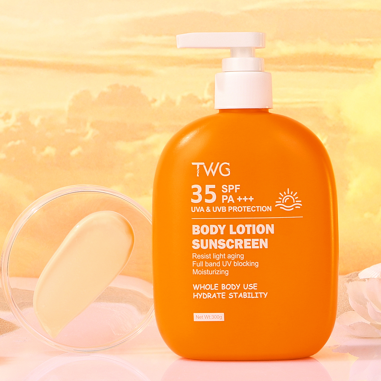 5810 TWG Lozione solare per il corpo SPF35 PA+++ 300 ml