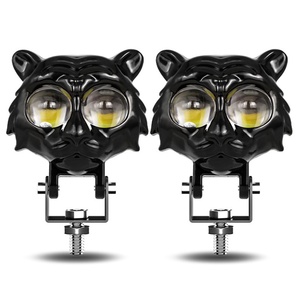 Phare antibrouillard laser pour moto, design Tigre, projecteur LED bicolore pour accessoires de lavage de voiture - Product Image 1
