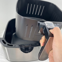 Friteuse à air de 9,2 L Friteuses électriques sans huile à écran tactile numérique de grande capacité pour la maison