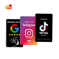 Support de Présentation de Carte de Membre PVC sans Contact avec Puce NFC, Code QR, Fonction Tap & Social Media, Carte WhatsApp Personnalisée pour Hôtels