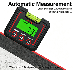 Inclinómetro Digital con Base Magnética y Pantalla LED, Medidor de Ángulos con Precisión de 0.1 Grados para Ajuste de Máquinas - Product Image 4