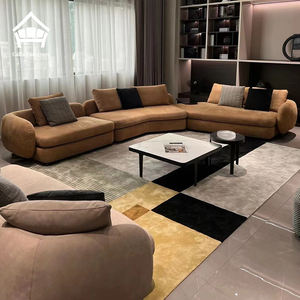 Canapé modulaire minimaliste italien en tissu velours, ensemble Cloud, solution d'ameublement pour salons, idéal pour les appartements haut de gamme - Product Image 3