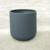 Large diamètre intérieur extérieur utilisation Pots de fleurs en béton naturel jardinières trous de drainage pratiques bouchons en caoutchouc ajoute un style naturel