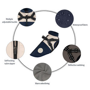 Chaqueta Personalizable de Lujo para Perros, Impermeable y Resistente al Viento, para Galgos, Golden Retrievers, Gatos Franceses, en Poliéster Perfecto - Product Image 3