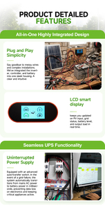 เครื่องกำเนิดไฟฟ้าพลังงานแสงอาทิตย์แบบพกพา แบตเตอรี่ LiFePO4 656Wh 1000Wh 2000Wh 4000Wh 300W 500W 1000W 2000W ช่องเสียบ USB-C สำหรับการตั้งแคมป์กลางแจ้ง - Product Image 4