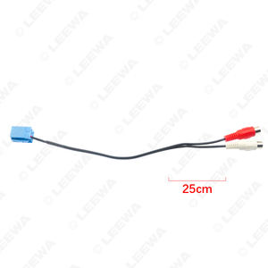 Araba 8-pin ses Video çıkışı adaptörü elektrik kablosu Audi Volkswagen Passat için orijinal fabrika <span class=keywords><strong>RCA</strong></span> Video çıkışı - Product Image 6