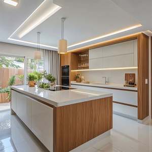 Solid-Wood Modular Eco-Friendly Custom <b>Pantry</b> with Soft-Close Drawers <b>Kitchen</b> Renovation Solution - Product Image 1