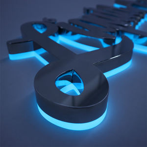 Letrero LED Acrílico Retroiluminado con Letras de Acero Inoxidable de Alta Calidad, Ideal <span class=keywords><strong>para</strong></span> Tiendas Minoristas, <span class=keywords><strong>Locales</strong></span> <span class=keywords><strong>Comerciales</strong></span> y Oficinas - Product Image 6