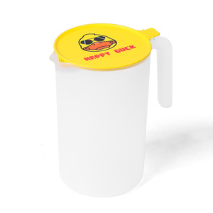 Jarra de Agua de Plástico Happy Duck con Tapa de 2L, Apta para Lavavajillas, para Fiestas - Product Image 1
