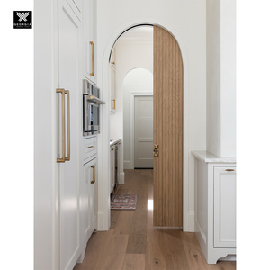 Moderno Slat in <span class=keywords><strong>legno</strong></span> scorrevoli porte nascoste per <span class=keywords><strong>case</strong></span> Design classico interni in <span class=keywords><strong>legno</strong></span> porta ad arco per la casa ville - Product Image 3