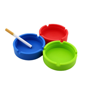 Cendrier en silicone rond, cendrier en silicone incassable, accessoires pour fumeurs pour l'intérieur ou l'extérieur - Product Image 2