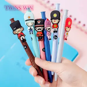 Wholesale children gifts cartoon cute stationery for primary school students creative press ballpoint pen gelpen 2715