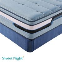 Matelas en mousse à mémoire de forme de luxe haut de gamme, prix usine, tailles Queen et King, matelas souple à ressorts ensachés en mousse à mémoire de forme compressée