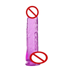 שקוף דו-צבע ג 'לי דילדו <span class=keywords><strong>sextoy</strong></span> מציאותי אנאלי תקע עם מוצצת כוס עבור נשים wagina אוננות מוצרי סקס למבוגרים - Product Image 6