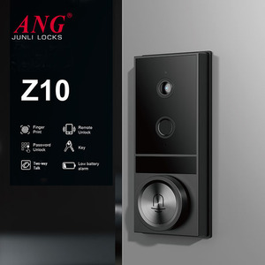 Cerraduras de Seguridad para Puertas con Teclado Totalmente Automático de Aleación de Zinc, Cerradura de Puerta con Intercomunicador, Contraseña y Huella Dactilar con Cámara - Product Image 2